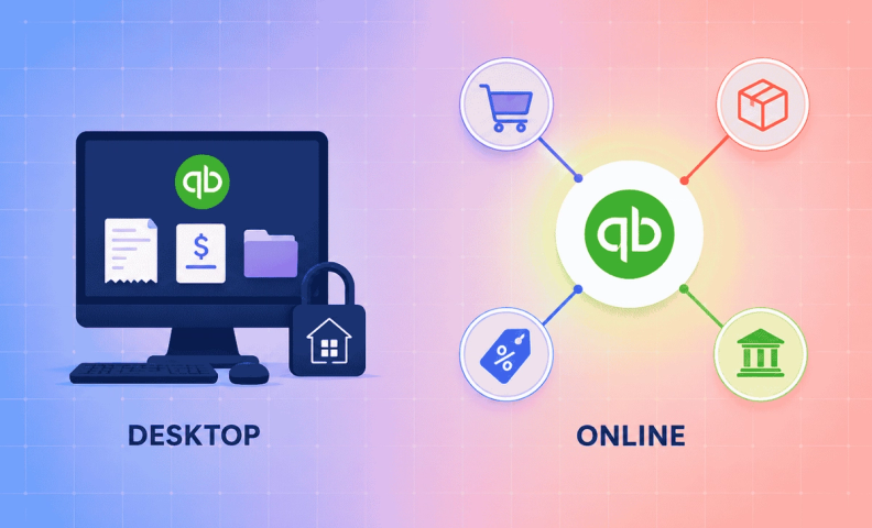QuickBooks Desktop or QuickBooks Online integration