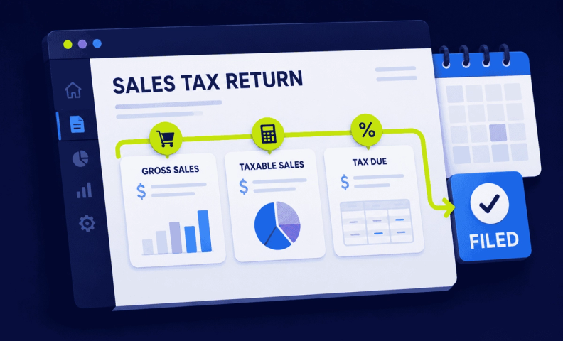 Sales Tax Return Filed Dashboard