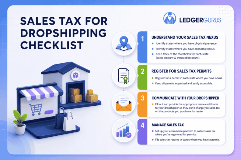 sales tax checklist for dropshippers