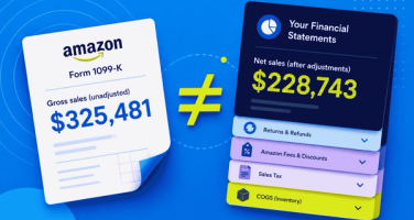 Amazon 1099 vs financial statement