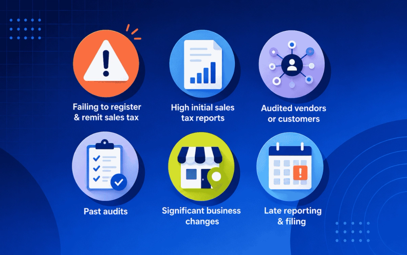 common sales tax audit triggers