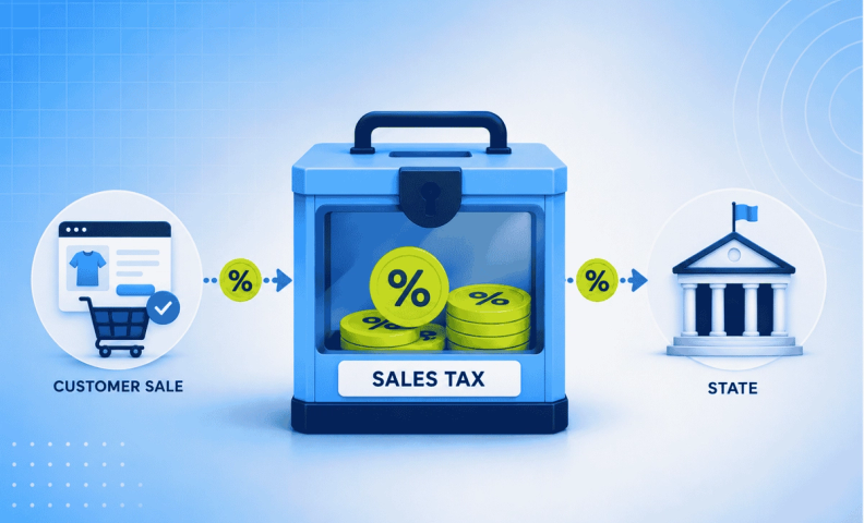 Sales Tax Flow from Customer to State